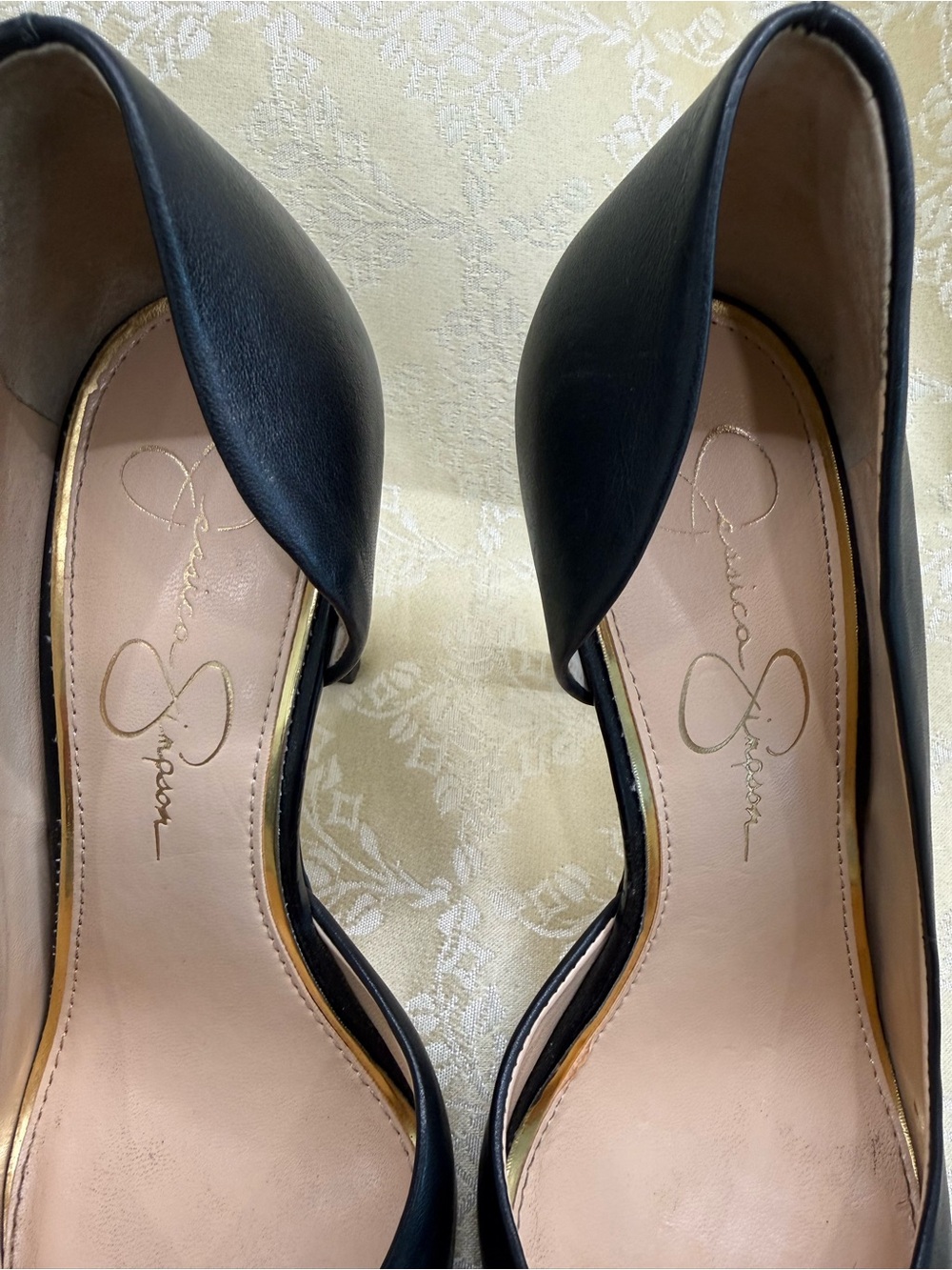 Jessica Simpson Black Pointed-Toe Stiletto Pumps - Picture 3 of 5